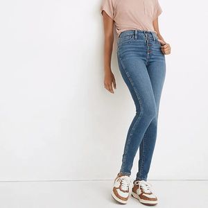 MADEWELL Tall Curvy Roadtripper Supersoft Skinny Jeans Monroe Button-Front 27T
